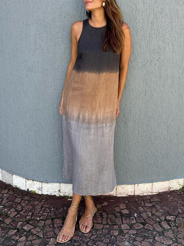 Heather - Robe Gradient Décontractée